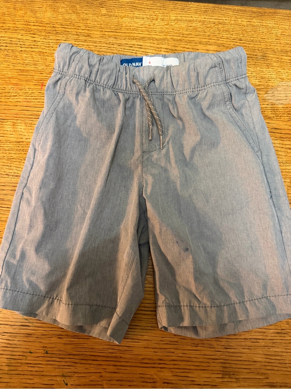 Old Navy Gray Elastic Waist Drawstring Shorts